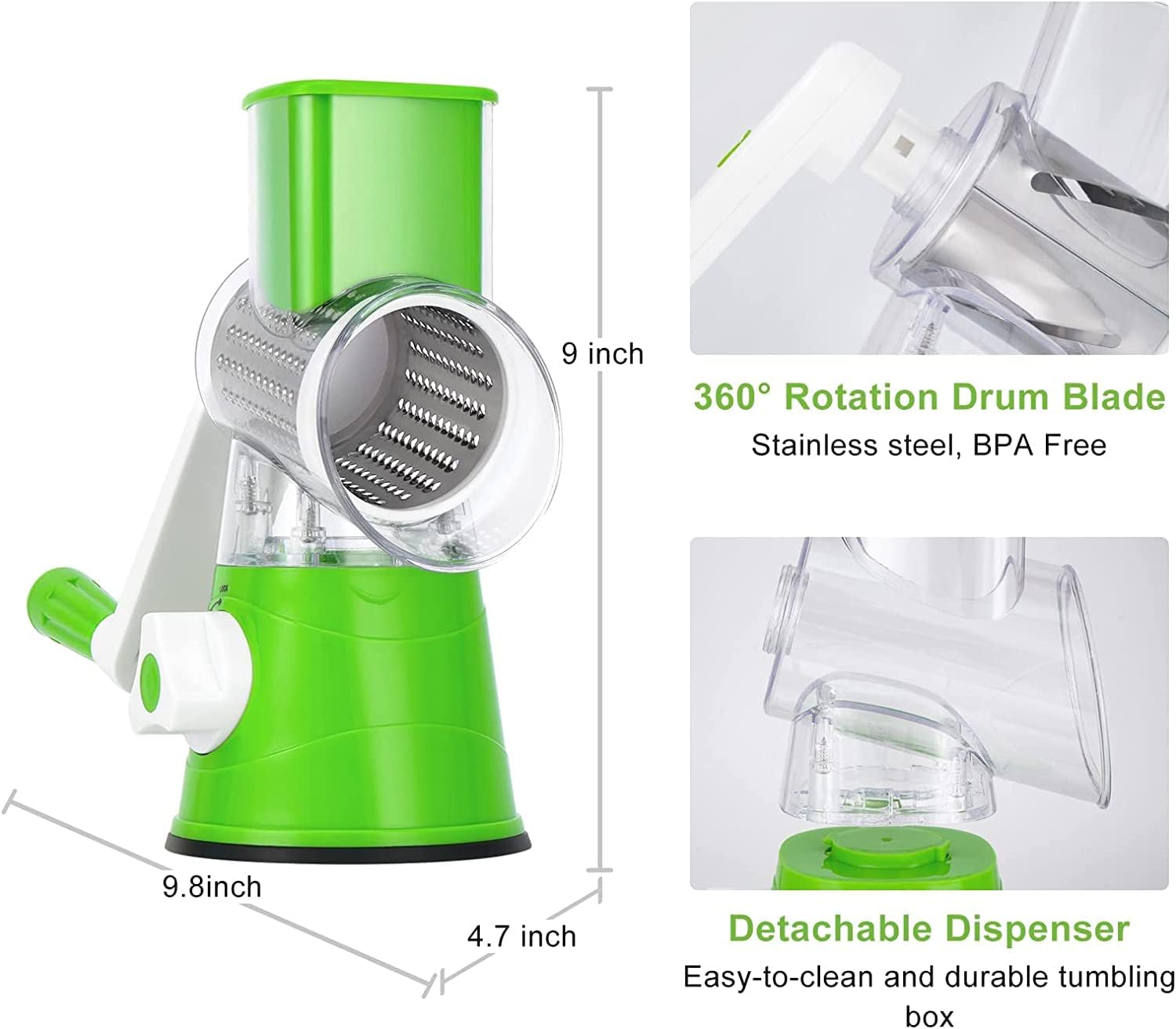 Manual Rotatory Vegetable slicer and Chopper