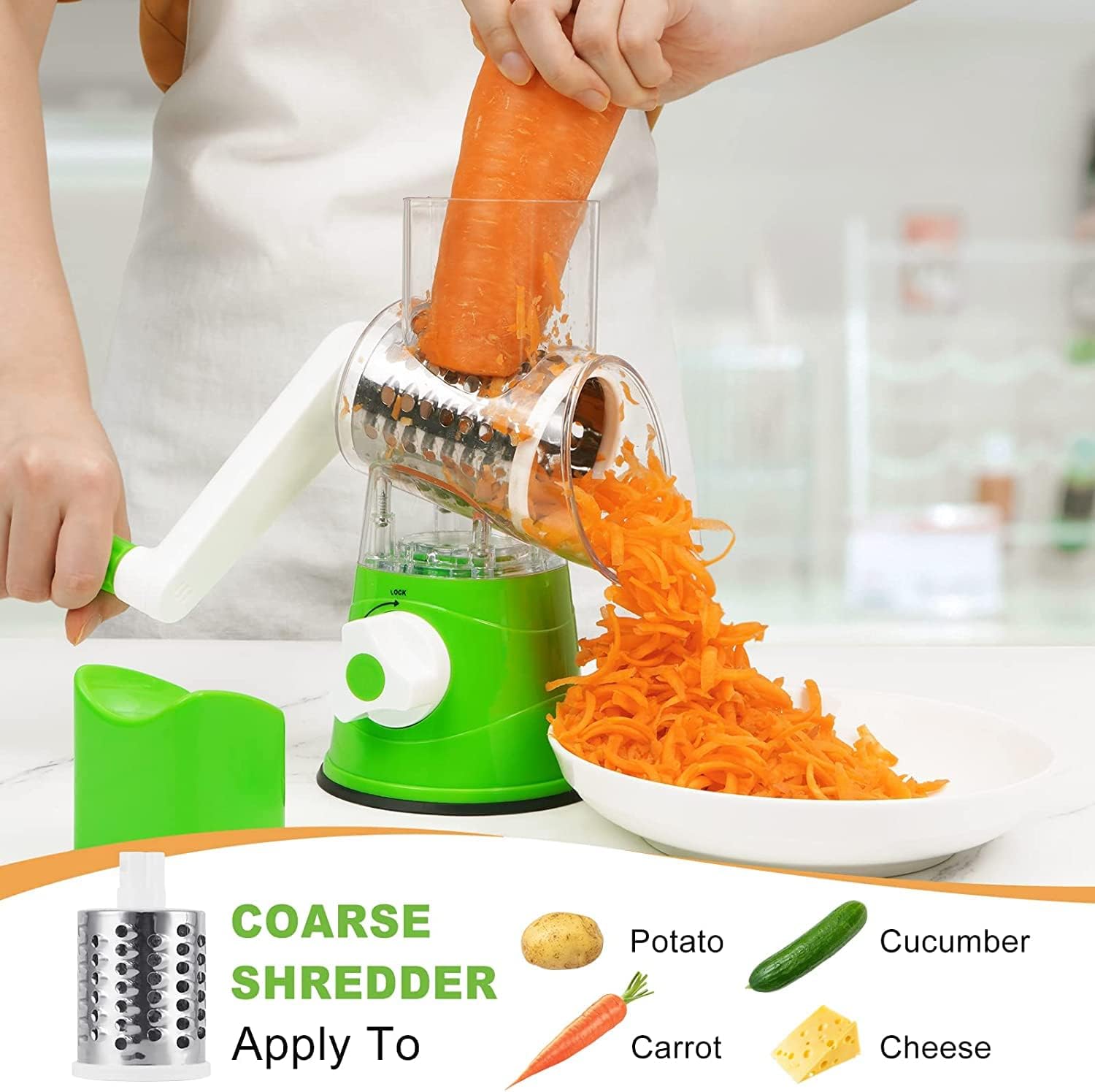 Manual Rotatory Vegetable slicer and Chopper