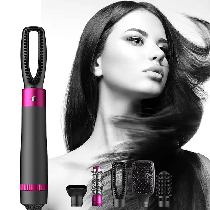 Hot Air Brush: Dry, Style, and Volumize with Ionic Technology (5-in-1)