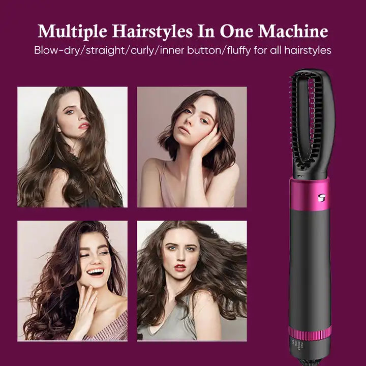 Hot Air Brush: Dry, Style, and Volumize with Ionic Technology (5-in-1)