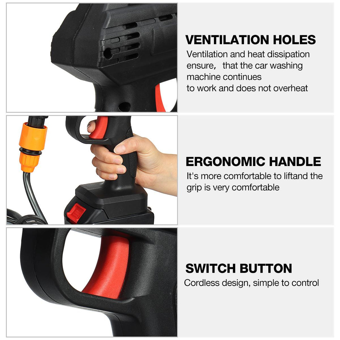 High Pressure Washer Gun,Used For Car Washing, Floor Cleaning & Garden Watering