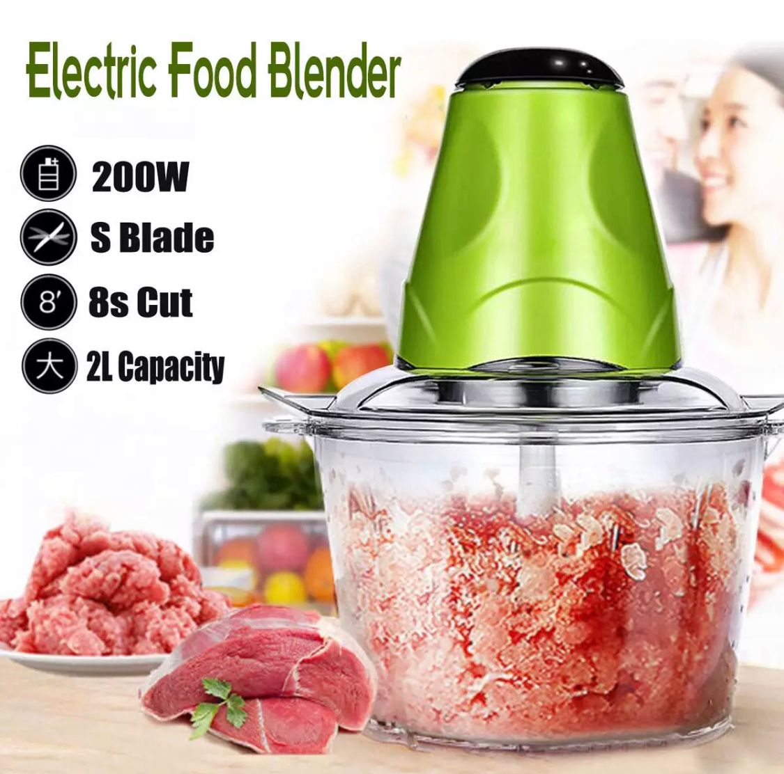 Electric Meat Vegetables Mixer And Grinder